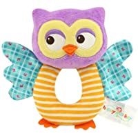 TOYMYTOY Bebé recién nacido suaves rattle Juguetes de traqueteo Juguetes de felpa para niños (Búho)